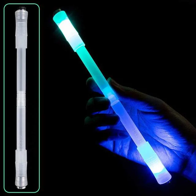 Office Pen Ball Pen Grow LED Pen Kids Light Toys Rotary Spinner Pen