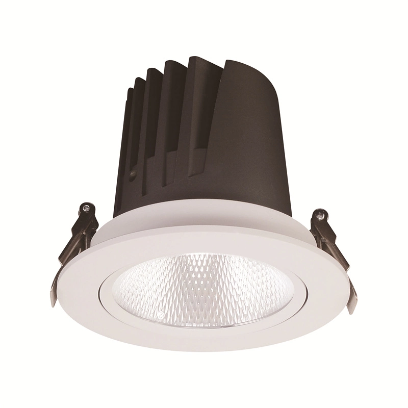 Anti antirreflectante Dazzle giratorio 3W 5W 12 Vatios Ronda impermeable interior de la luz de foco COB