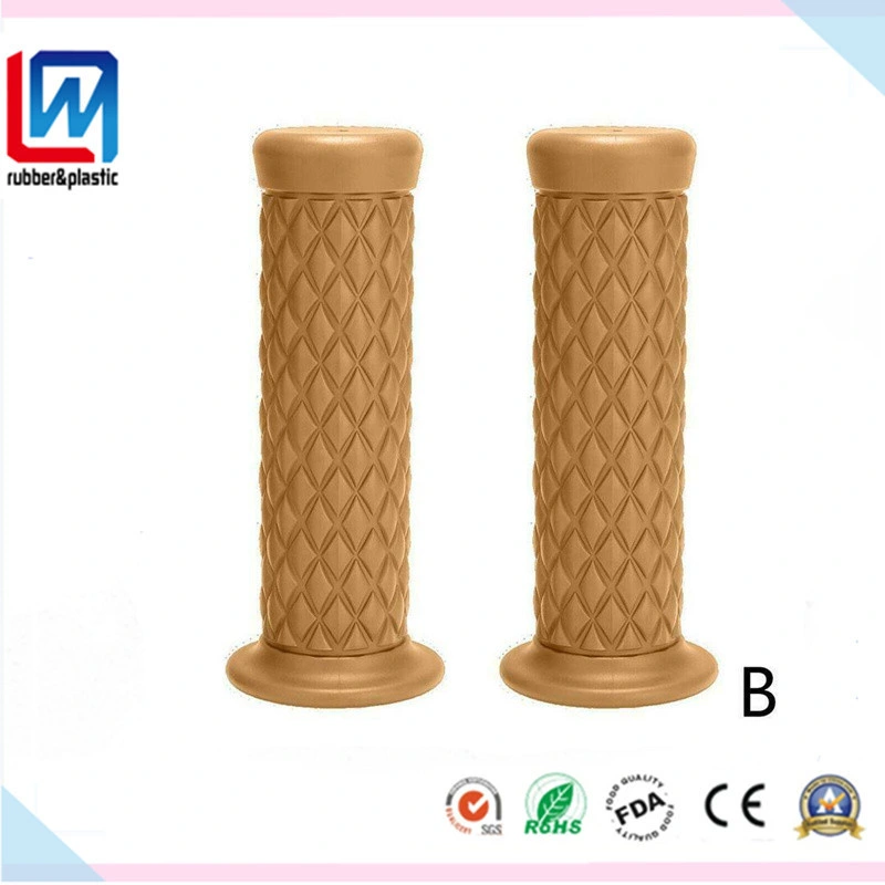 Motorcycle Bicycle Rubber Handlebar Hand Grip with Bar End Handle Glue