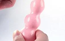 Pink Jelly Silicone Anal Plug Adult Sex Products for Gay Man