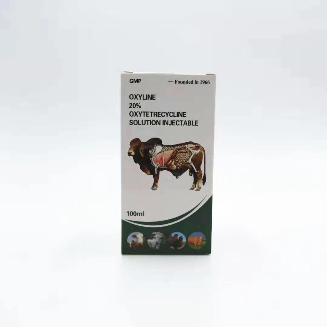 Médecine vétérinaire Shandong Unovet 100ml oxytétracycline injection Pig usage médecine