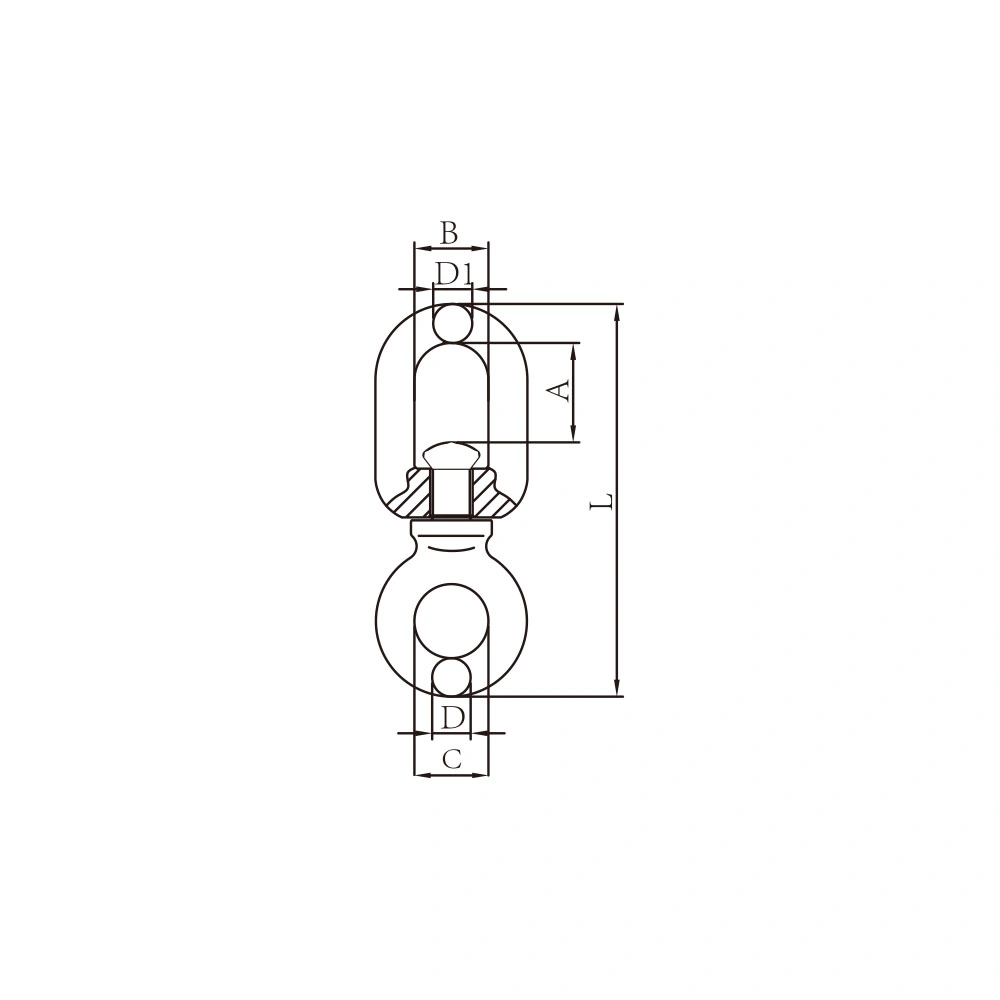 Tp-43-224 G43 Rigging Hardware Forged Super Carbon Steel Swivels