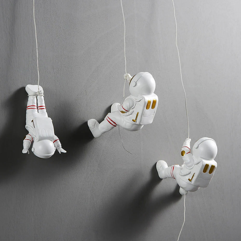 Space Man Stickers Resin Art Astronaut Ornament Model Wall Decor Birthday Gifts