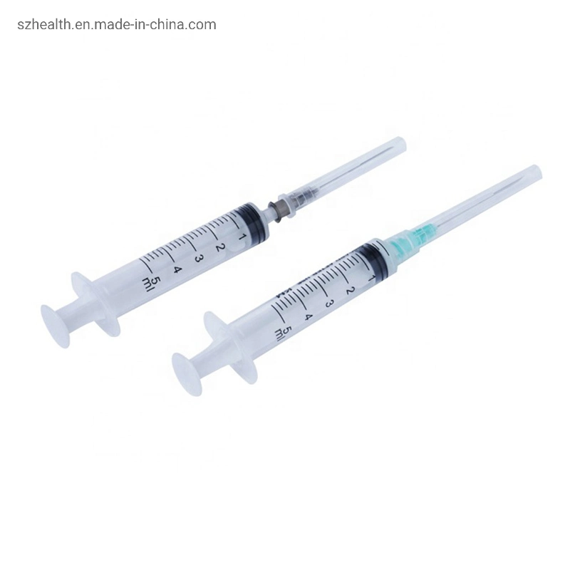 2ml Disposable Plastic Syringe with Needle Lure Lock