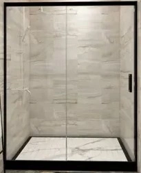 China Wholesale Decoration Bathroom Furniture Frameless Shower Enclosure Door with Stainless Steel Profile