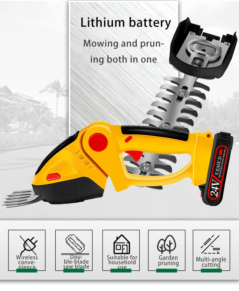 Fabrik Custom 36V Griff schnell schnurlose wiederaufladbare Lithium-Batterie elektrisch Heckenschere mit SK5 Stahlklinge