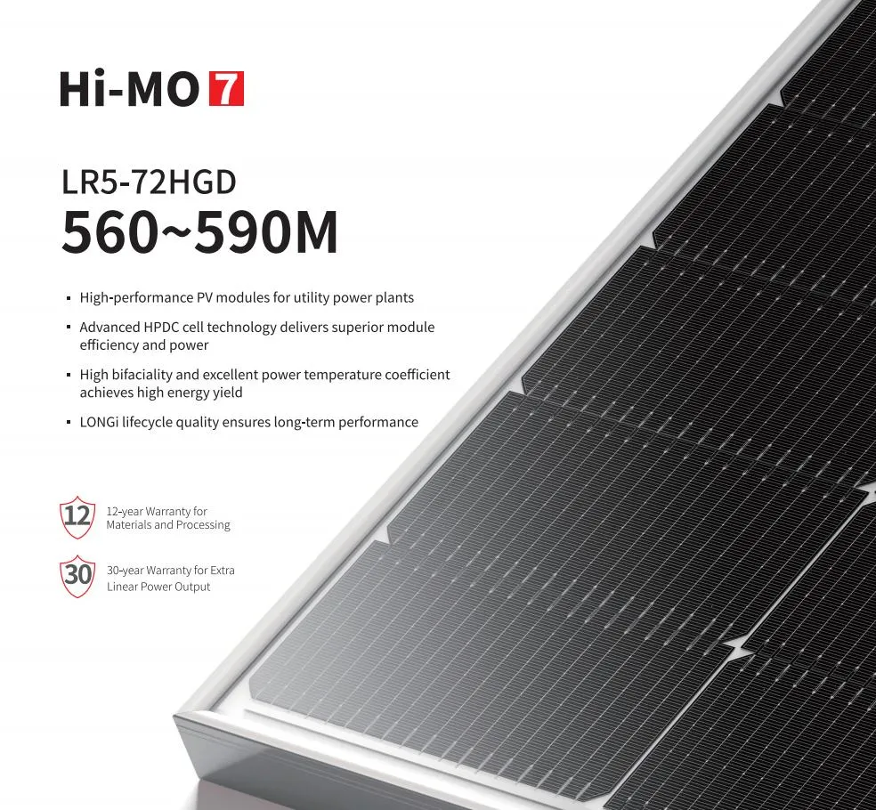 Un panel solar de grado 560W565W570W575W580W585W590W Doble Vidrio módulos solares mono