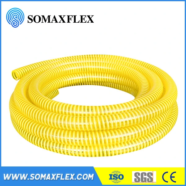 3/4 to 8 Inch PVC Plastic Helix Spiral Reinforced Water Suction Hose