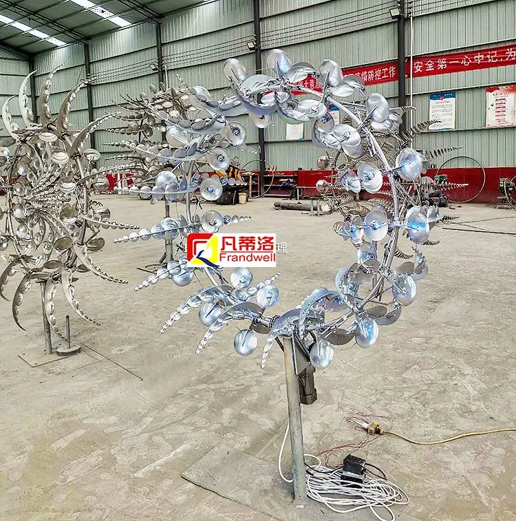 Hot Sale Hot Mirror Polishing Stainless Steel Outdoor Wind Kinetic Sculptures