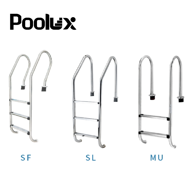 High quality/High cost performance 2 Steps Anti-Slip Safe and Solid 304 Stainless Steel Swimming Pool Ladders