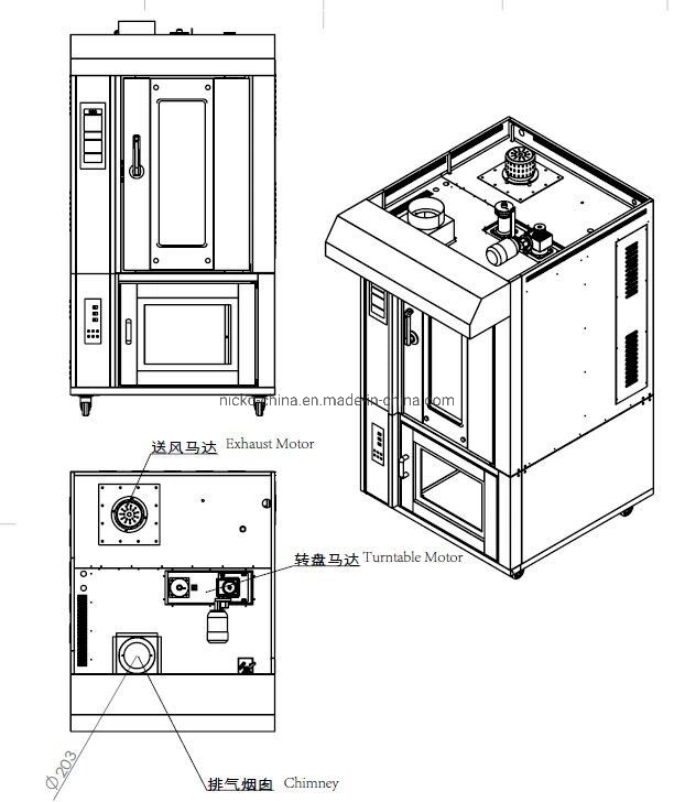 Combinaison de cuisson électrique à vapeur professionnel cuiseur vapeur combi