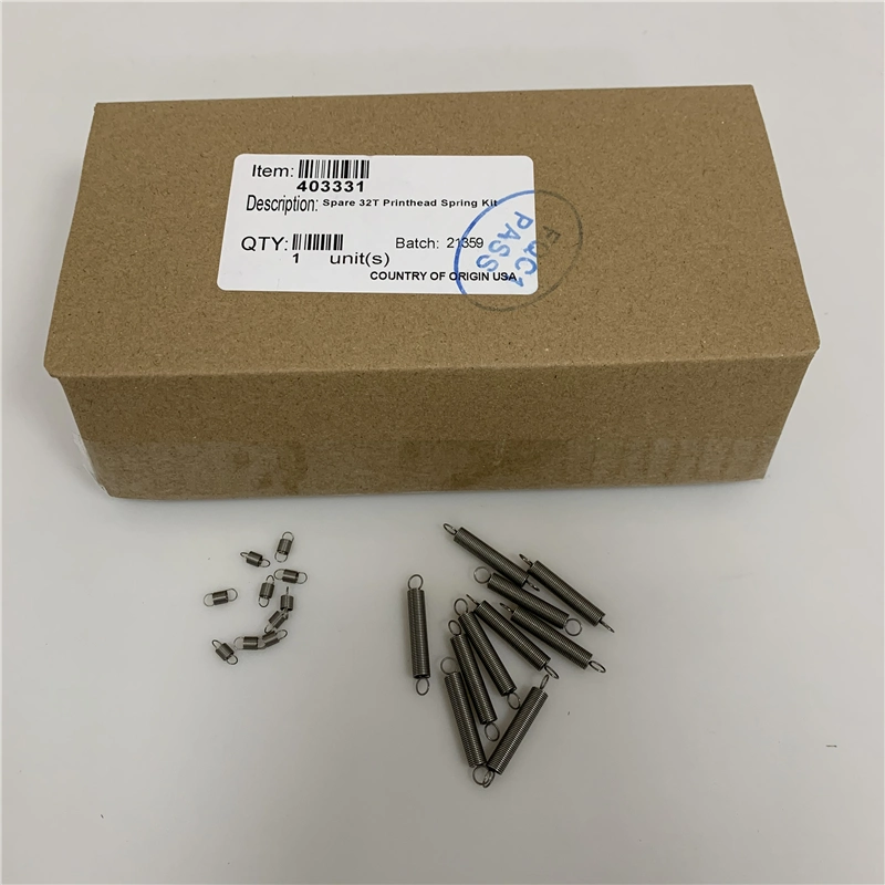 Kit da Mola do Cabeçote de impressão da impressora 403331 Sprng retorno do suporte original Videojet X 10, Extensão Sprng X 10 para Videojet 6210 Tto máquina de impressão