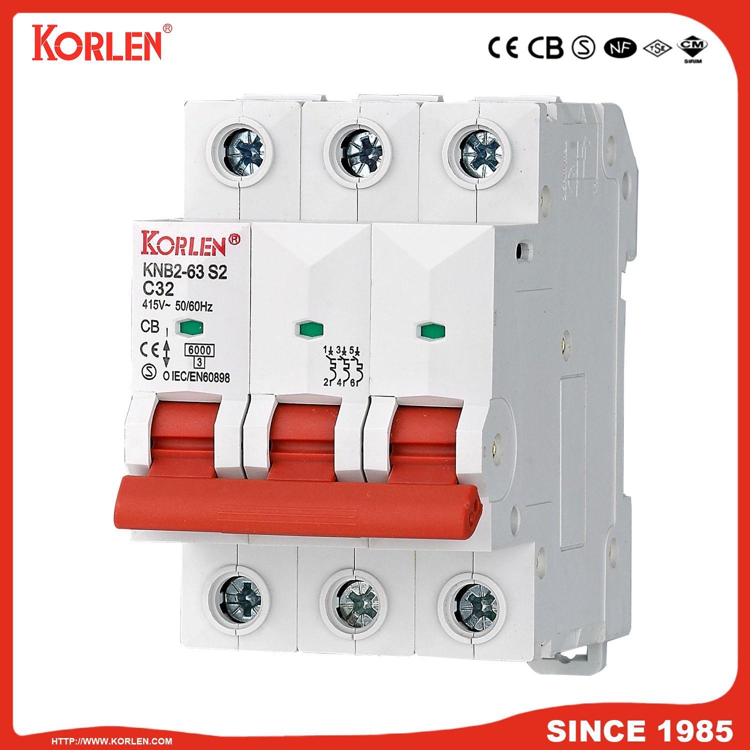 New MCB Mini Circuit Breaker with Three Colours for Indication