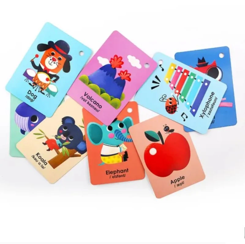 Memory of Early Childhood Game Learning Toys Children Painted Illustration Alphabet Number Card