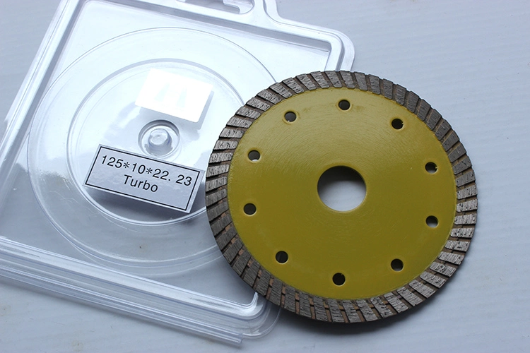 Hot Press Sintered Diamond Blade, Small Diameter Turbo Rim Diamond Blade for Cutting Stones & Granite