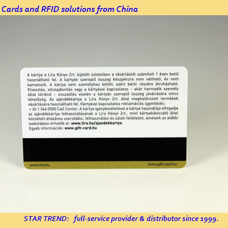 Amusement Card with Magnetic Stripe Made of PVC