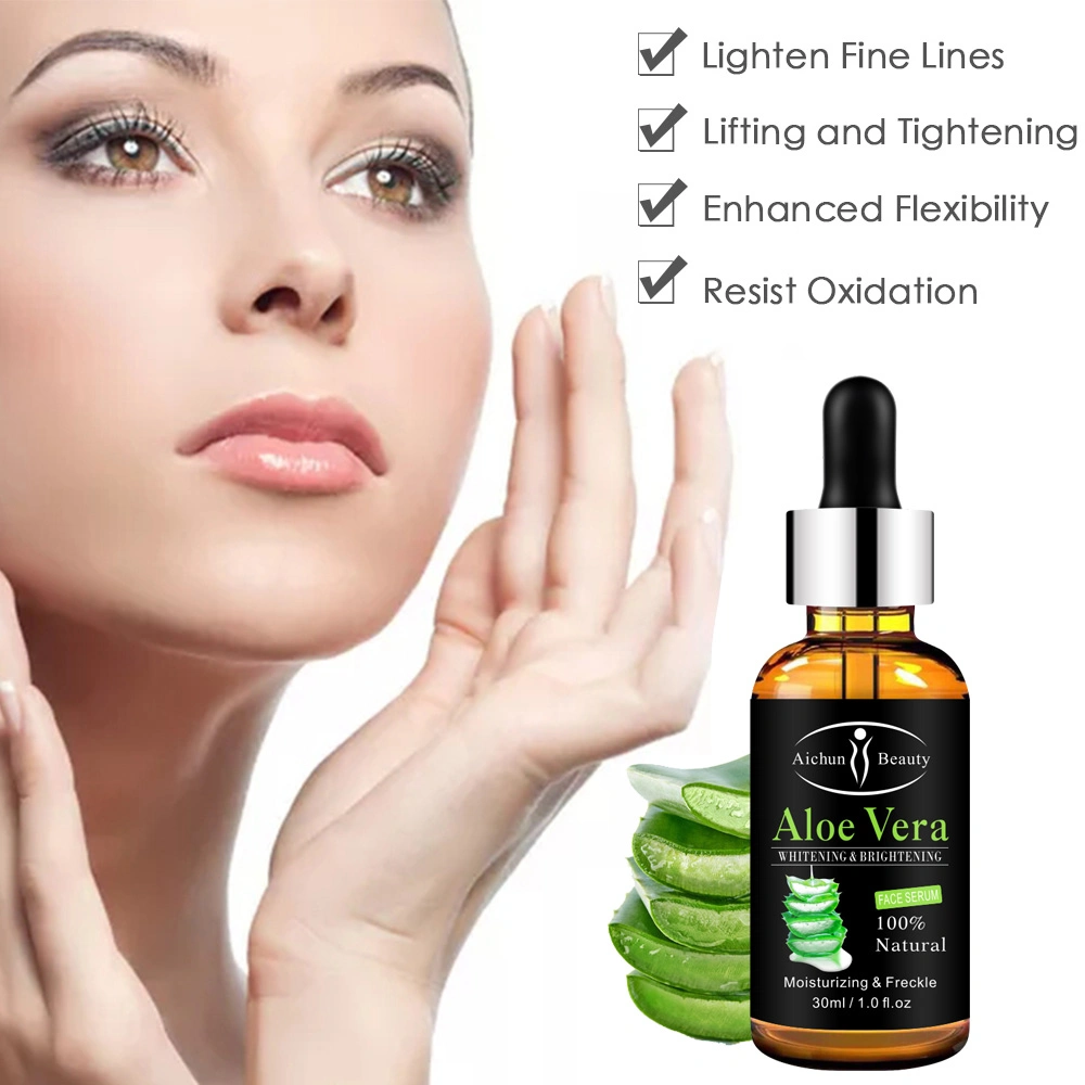 Aichun Beauty Aloe Vera Whitening & Brightening Repairing Damaged Skin Face Serum & Essential Oil