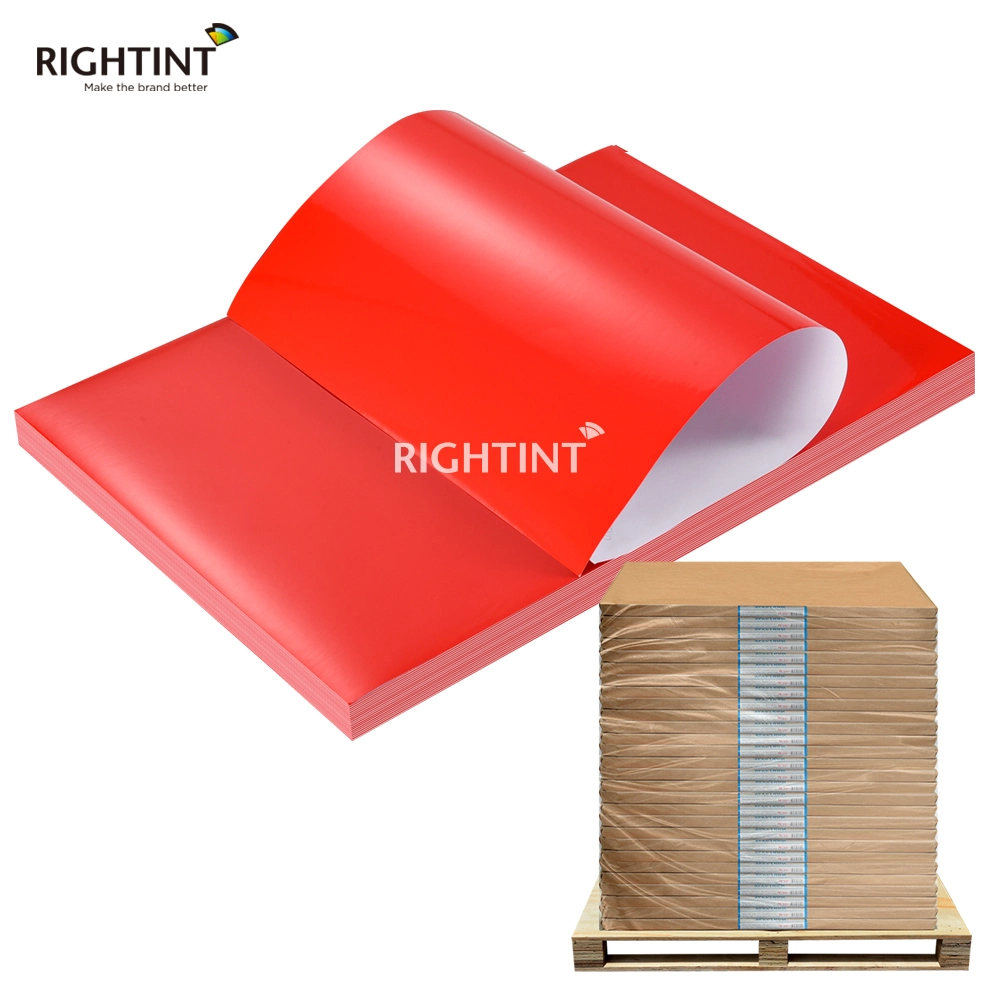 Carton PVC Rightint OEM Shanghai promotion gift sticker RT-Offset YS006 Red