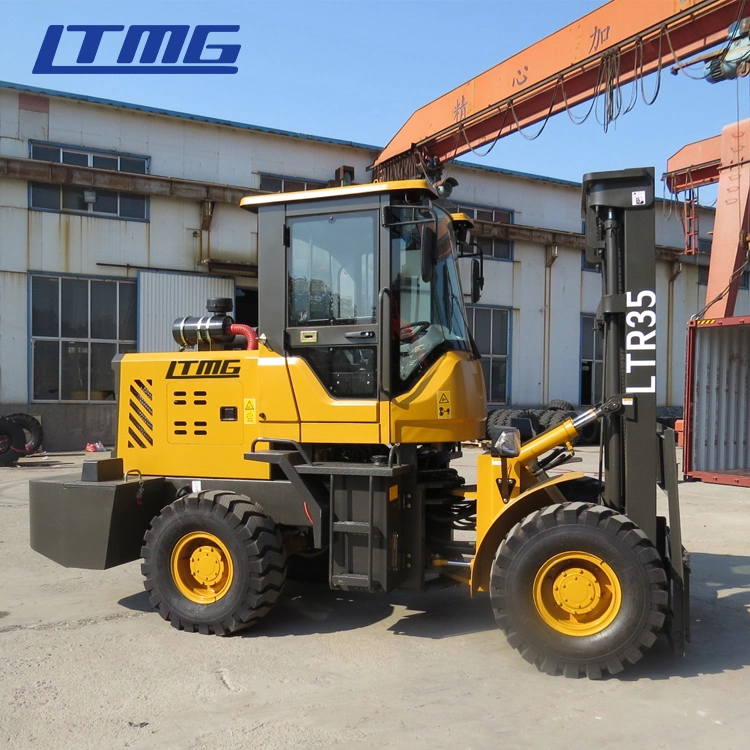 Ltmg 3ton 3.5ton 4ton 5ton All Terrain Forklift with ISO CE Approval