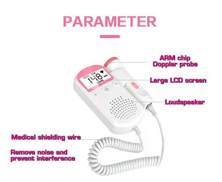 China Bestman Bf-560 con sonda de 8MHz el ultrasonido Doppler vascular del detector de latidos cardíacos fetales Doppler