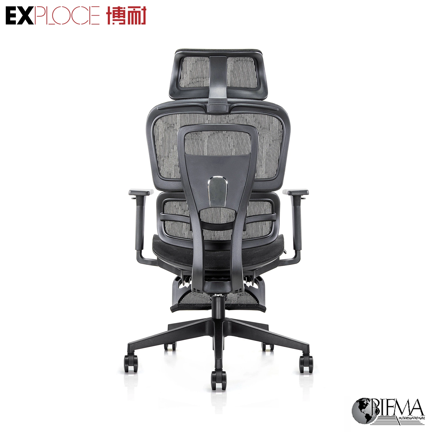 Personalización de muestra Inicio Reclining Lift Roting altura ajustable cómodo ordenador Escritorio ergonómico Mobiliario de oficina con reposapiés malla sillas