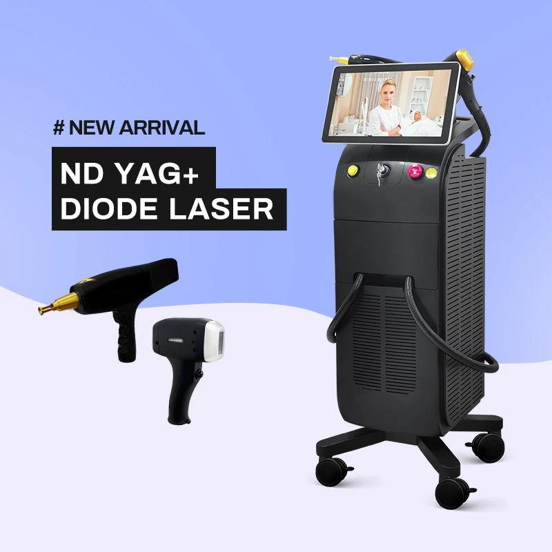 New Diode Laser Hair Removal ND YAG Laser Tattoo Removal Machine