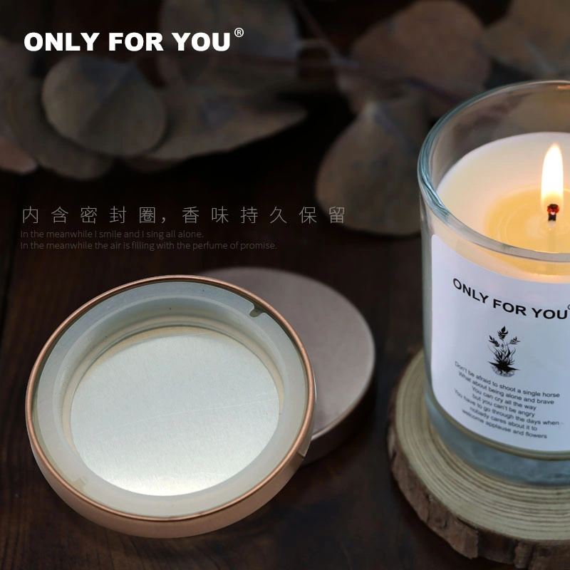 Handmade Candles with Scented Soy Wax Glass Candle Jars with Tin Lid