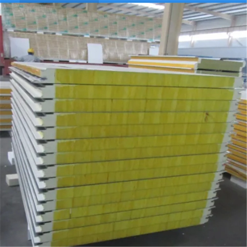 Metal a-Fireproof Glass Wool Sandwich Panel for Container Decoration