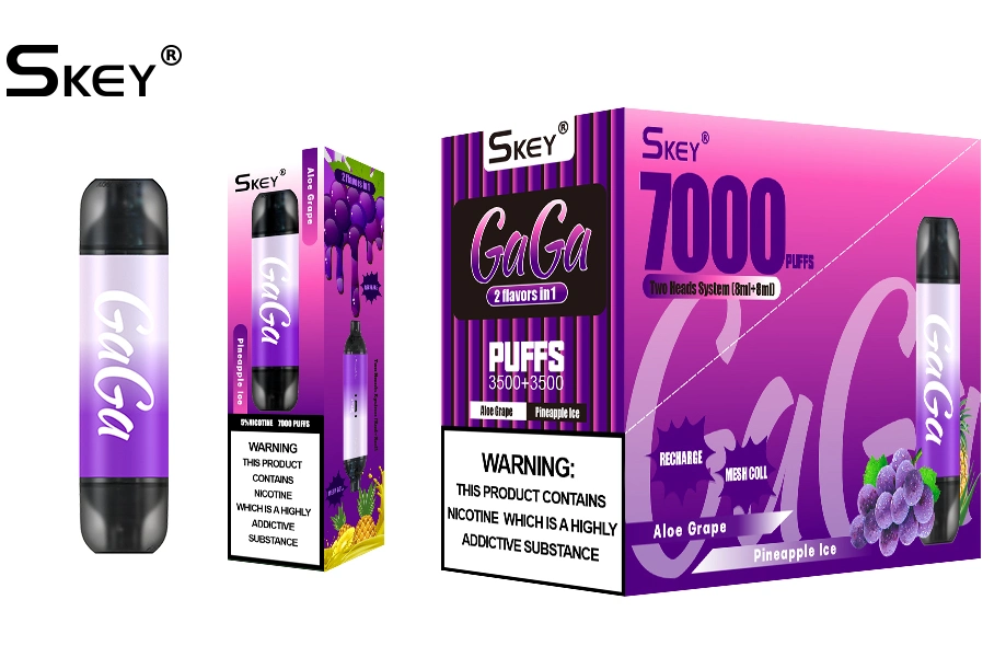 Original Design 2 in 1 Dual Flavor 7000 Puffs Disposable Vape 20 Flavors Wholesale E-Cigarettes