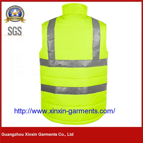 L'impression personnalisée tissu 100 % polyester Cheap produit de sécurité industrielle Net gilet réfléchissant de la sécurité de l'exécution de l'usure de sport de petite à 5XL (W412)