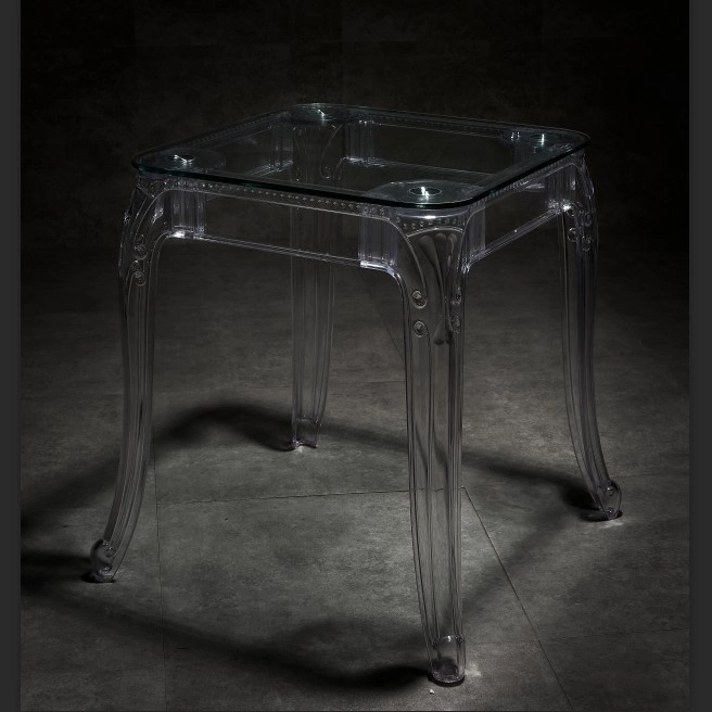 Venta caliente de cristal acrílico transparente de la decoración de mesa para boda