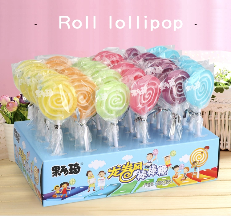 حلويات دائرة أحمر والأخضر Lollipops Jelly Stick Candy Lollipops