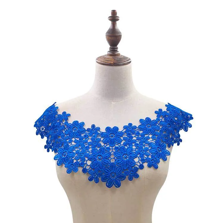 Small MOQ Fashion Style Chemical Lace Collar in Apparel for Africa Dubai Wedding Dress Accessories