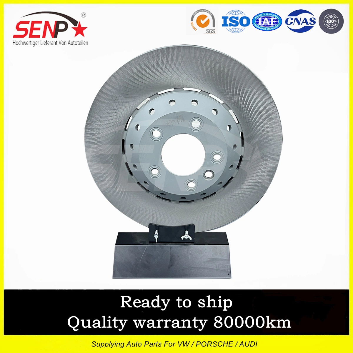 OEM 958 351 404 50 Senp High quality/High cost performance  Auto Parts Brake System Front Brake Disc/Right 390mm for Porsche Cayenne 11-18 95835140450