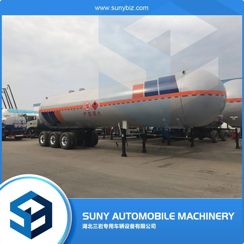 Cheap 20tons LPG Semi Trailers Gas Tank Transport Trailer for Sale