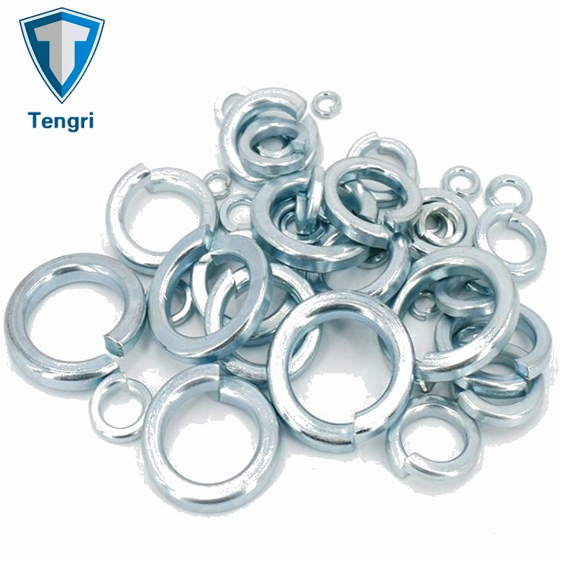 Factory Product Stainless Steel 304 316 Custom Galvanized Black Oxide Thin Shim Square Split Spring Lock Flat Washer Zinc Plated Metal Aluminum