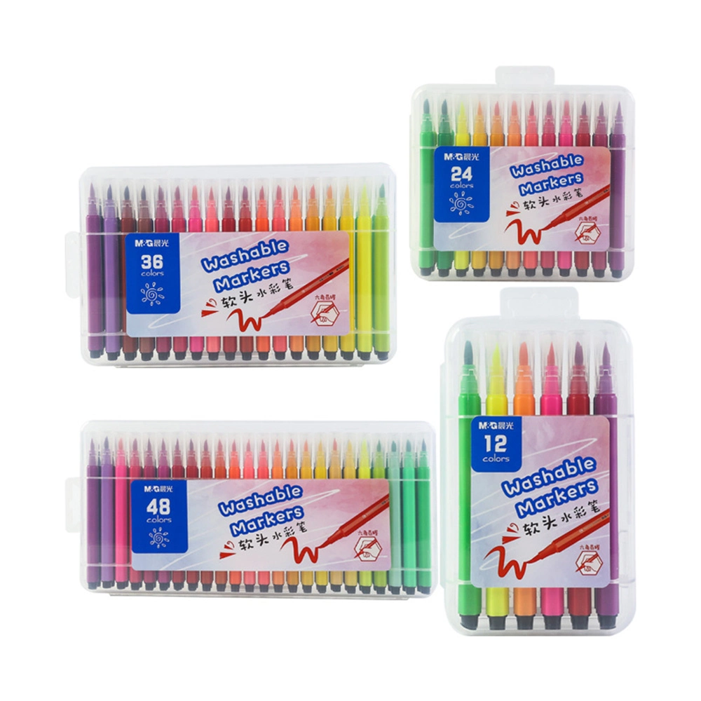 Смесь яркие цвета Stationery красочные моющиеся Школа рисование маркер для Дети