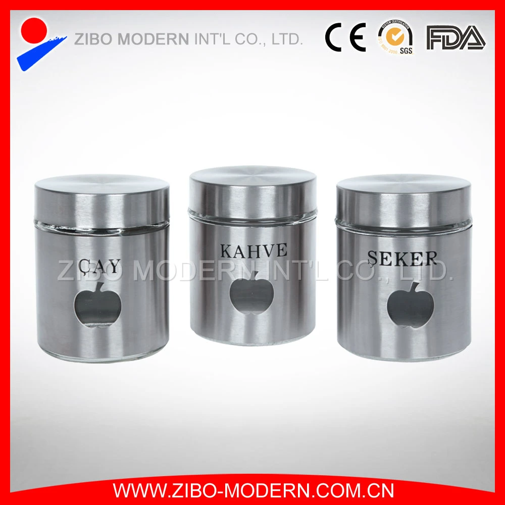 Glass Canning Jars for Canning Wholesale/Supplier with Stainless Steel Design