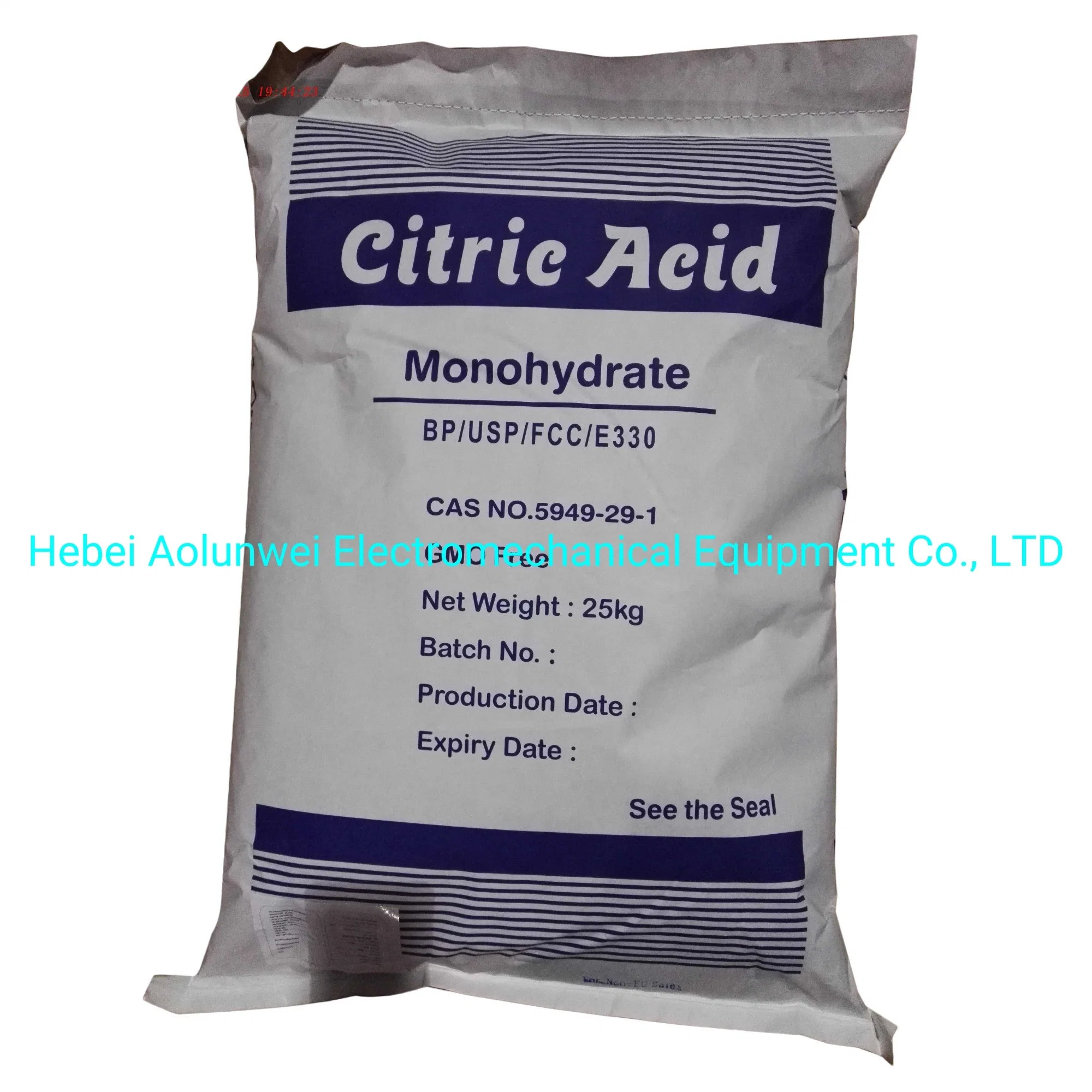 Un bon prix de haute qualité d'acide citrique monohydraté/Acide citrique anhydre/Citrate de sodium