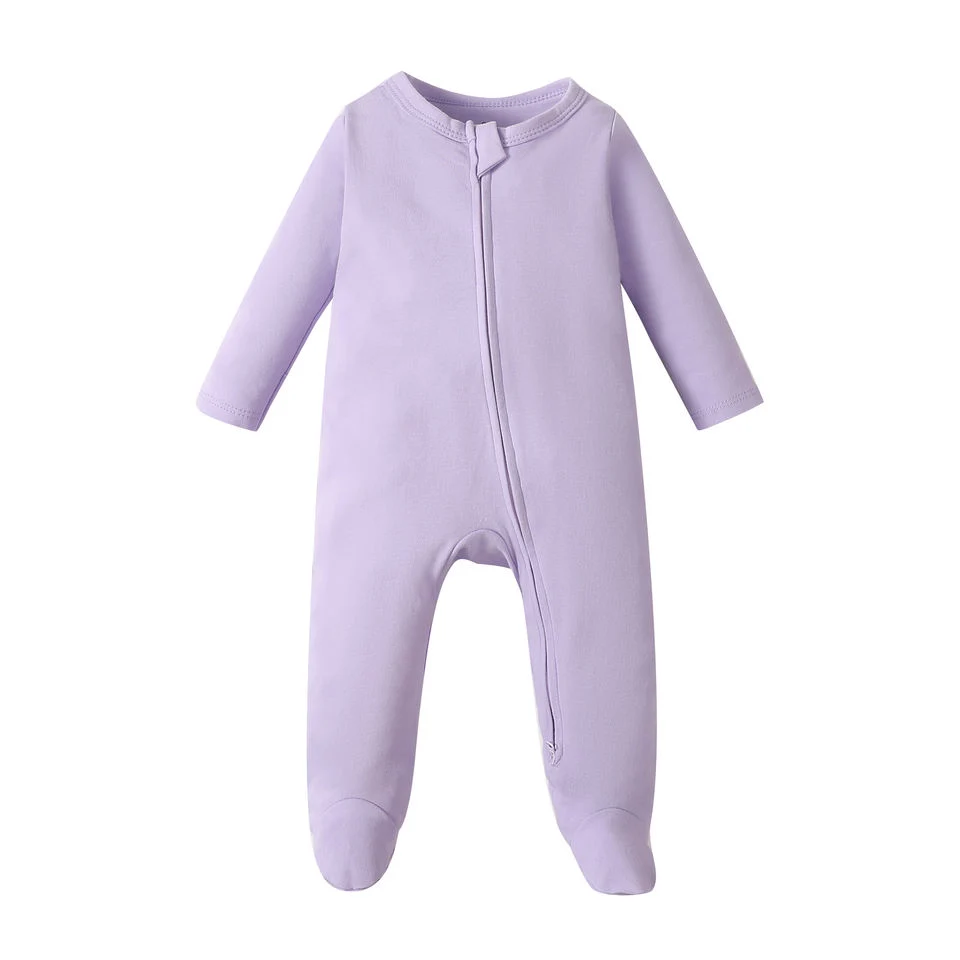 Специальный цельный бамбук хлопок молния Детский Ропер обувь Pajamas Newborn Одежда для детей