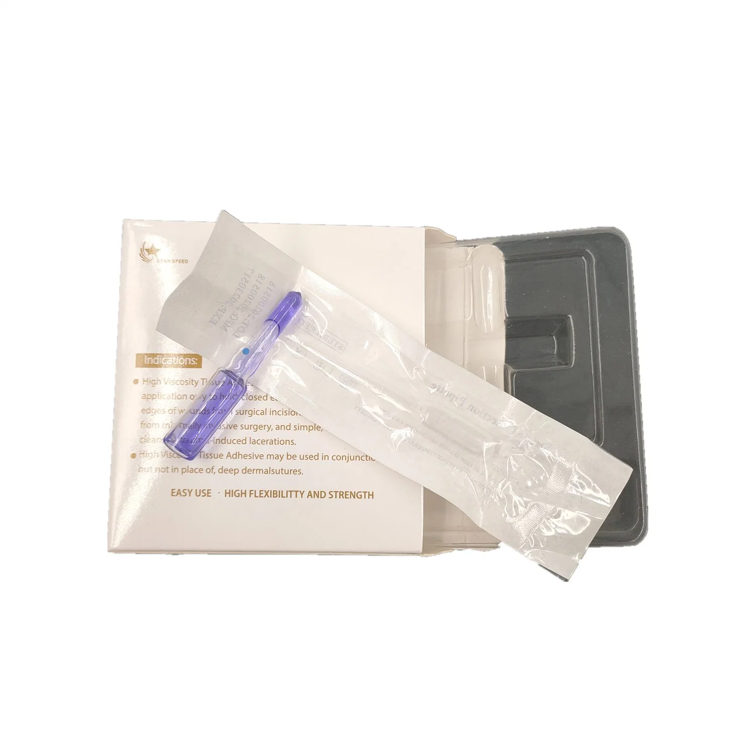 0.5ml Tissue Adhesive Medical Glue Surgical Skin Glue N-Butyl Cyanoacryalte