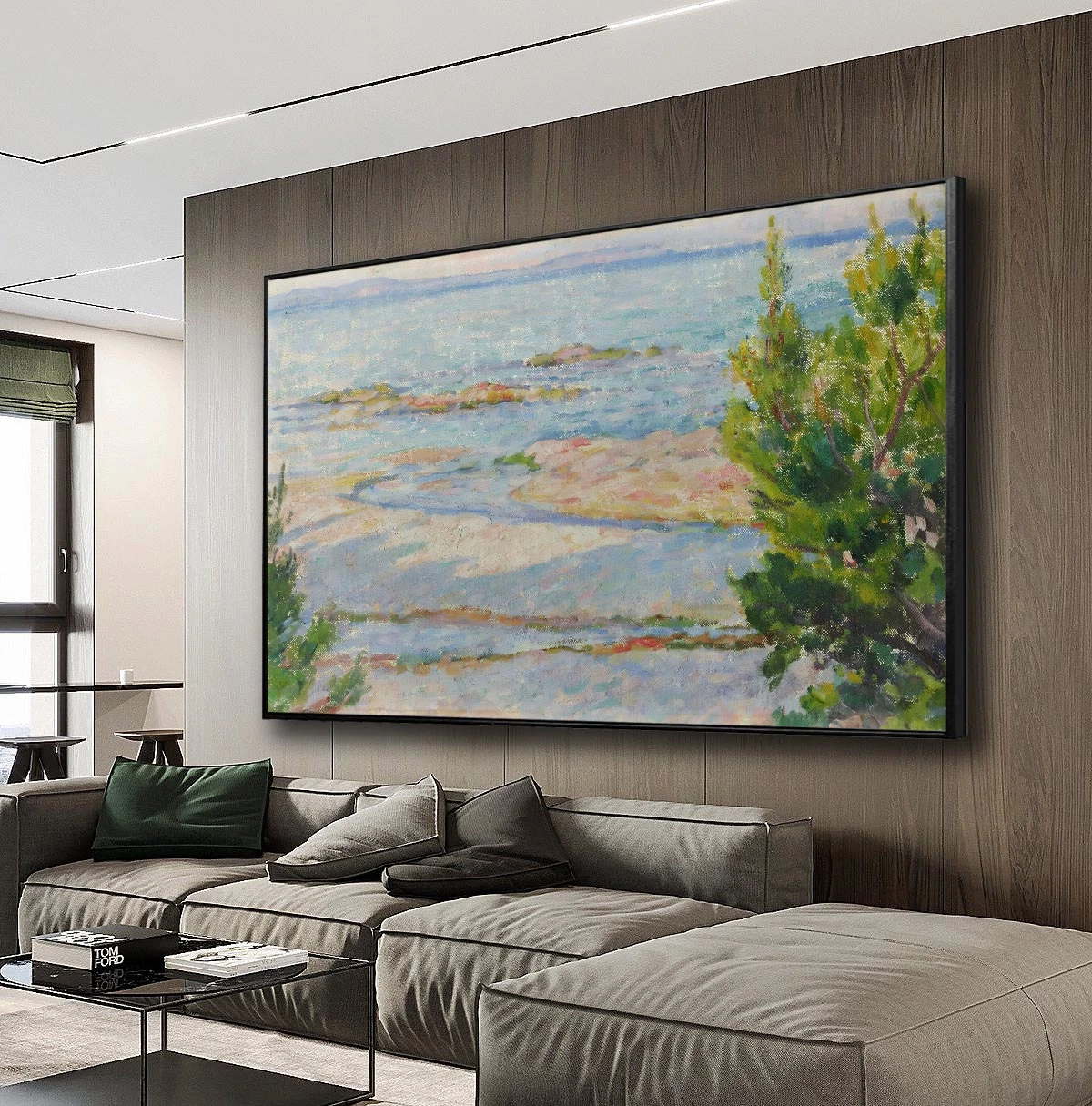 Scenery Landscape Abstract View Hand Painted Canvas Oil Painting Custom Cheap Home Hotel Decor Modern Framed Picture Wall Decor