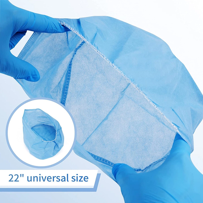 No desechables de uso único de tejido elástico de la cirugía la tapa para uso hospitalario