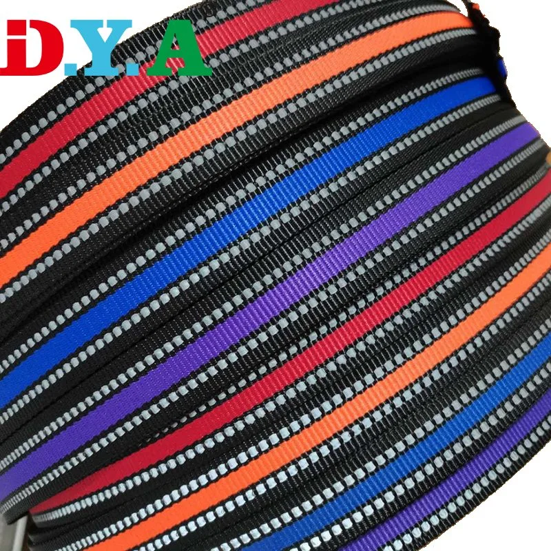 Color PP Webbing Custom Width Thickness Reflective Webbing for Safety Belt