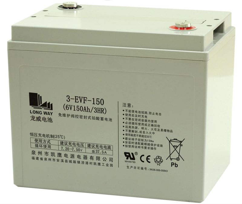 3-Evf-150 (6V150AH/3HR) Deep Cycle Battery