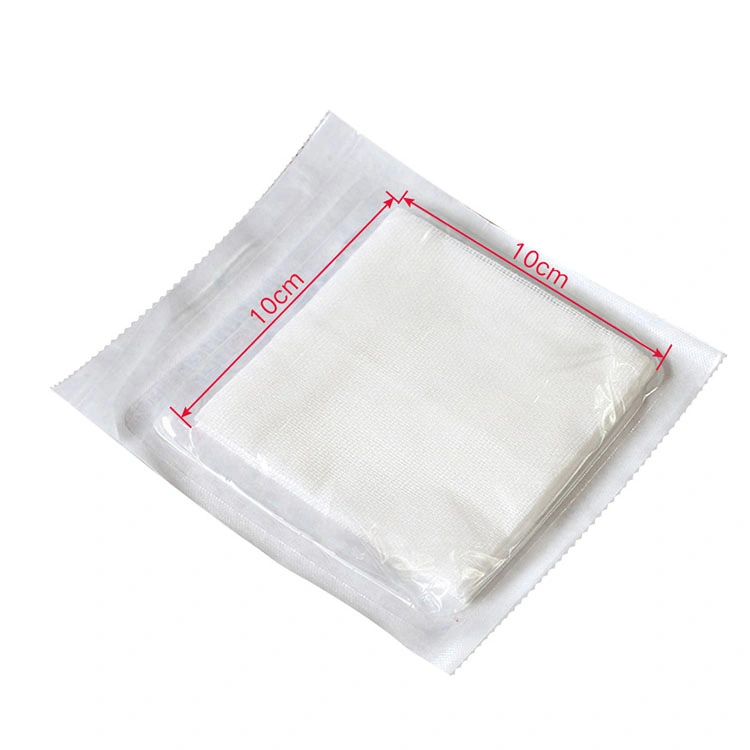 Productos médicos 10*10 cm 24 Ply baratos Precio de gasa hisopos