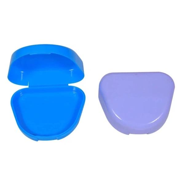 Orthodontic Braces Case Colorful Mouthguard Retainer Case Orthodontic Denture Storage Box