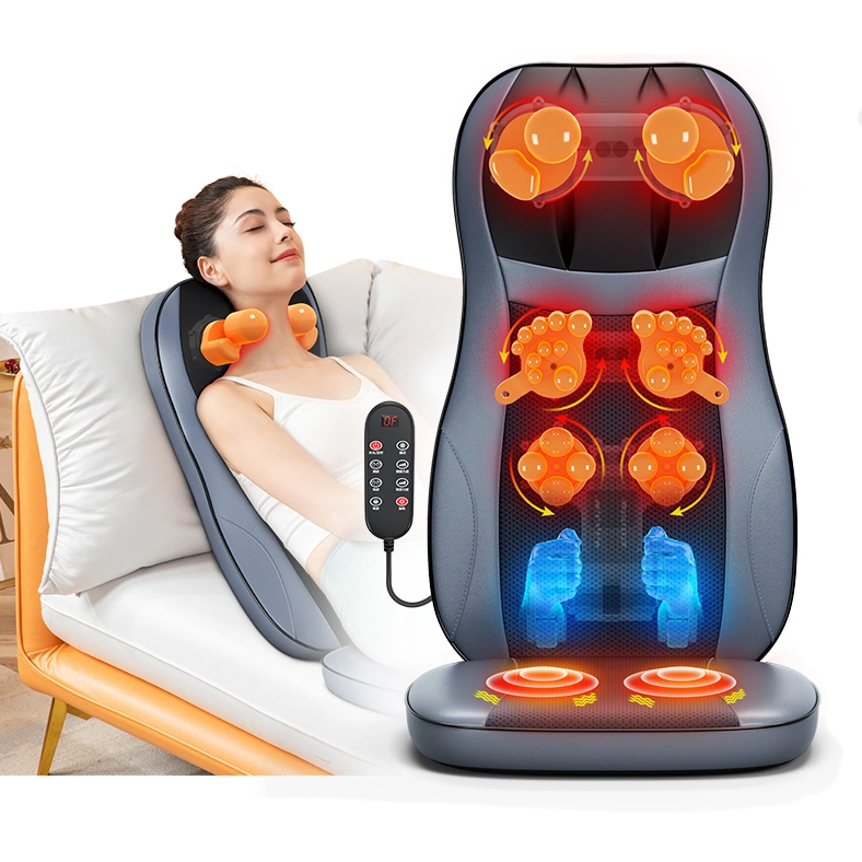 Tragbarer Massagesessel Kneten Rücken Hals Massagegerät Home Office Sitz Shiatsu Massage Kissen mit Wärme