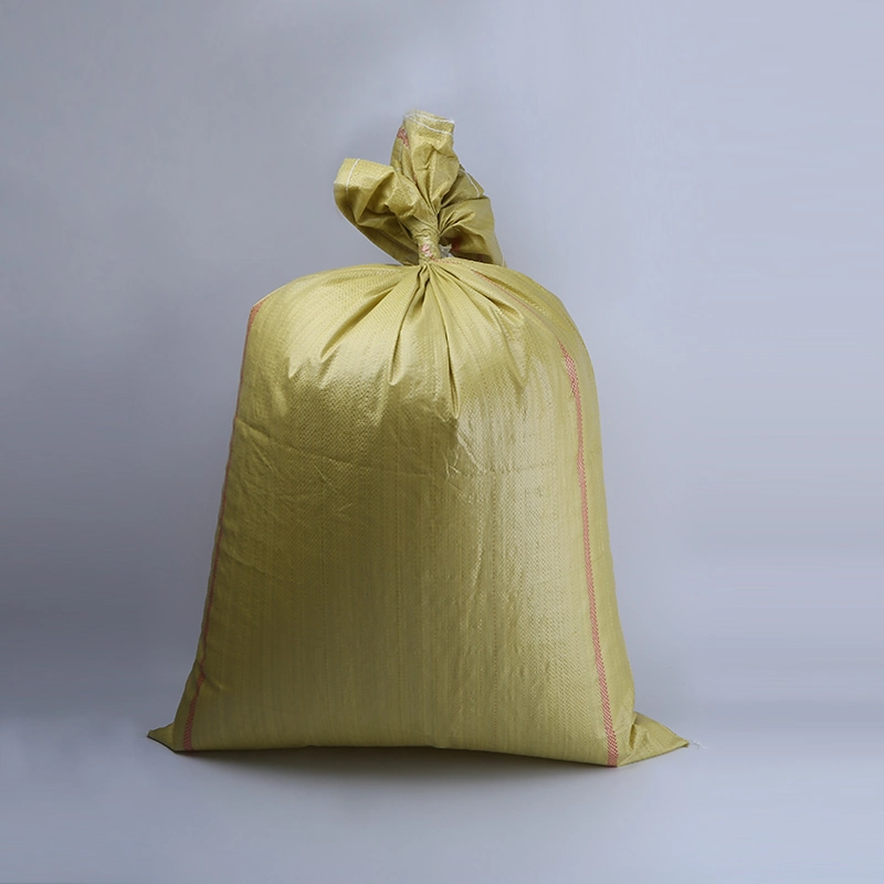 Fábrica al por mayor PP sacos de trigo blanco 100kg Cemento 50 Kg Bolsa tejida Marca 50kg