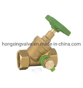 Europea Female X Female Without Drain-off Valves Brass Stop Valves